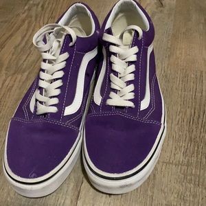 Vans purple suede top men’s 9.5 women 10